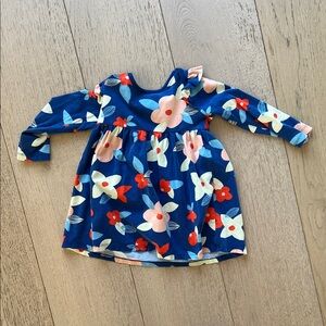 Tea Collection Blue Floral Kids Dress